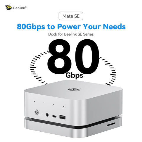 Beelink Mate SE 80Gbps SER8、SER9 Pro/Max および SER10 Max 用ドック