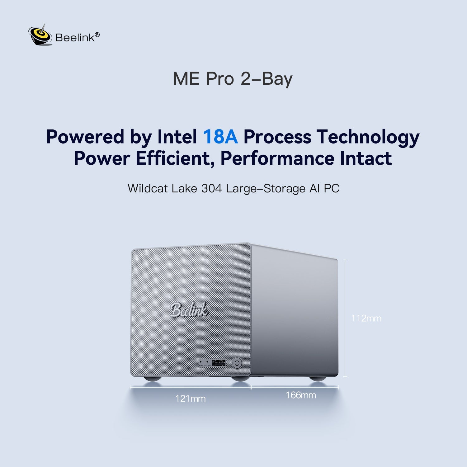 Beelink ME Pro 2 ベイ AI NAS Mini PC Intel® Wildcat Lake 304