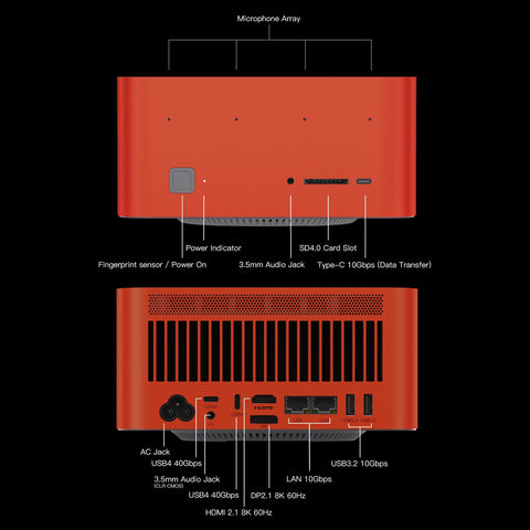 Beelink GTR9 Pro AMD Ryzen™ AI Max+ 395 プロセッサー (OpenClaw およびローカル LLM プリインストール)